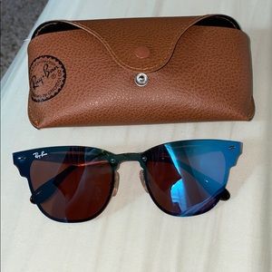 RAYBAN BLAZE CLUBMASTER BLUE MIRROR